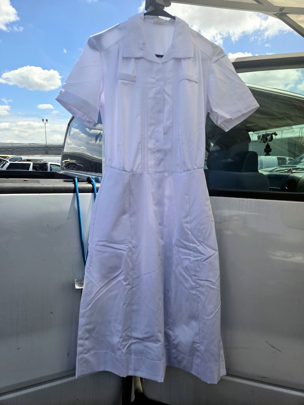 Nurses White Uniform Dress 10 Long - Picture 3 of 6